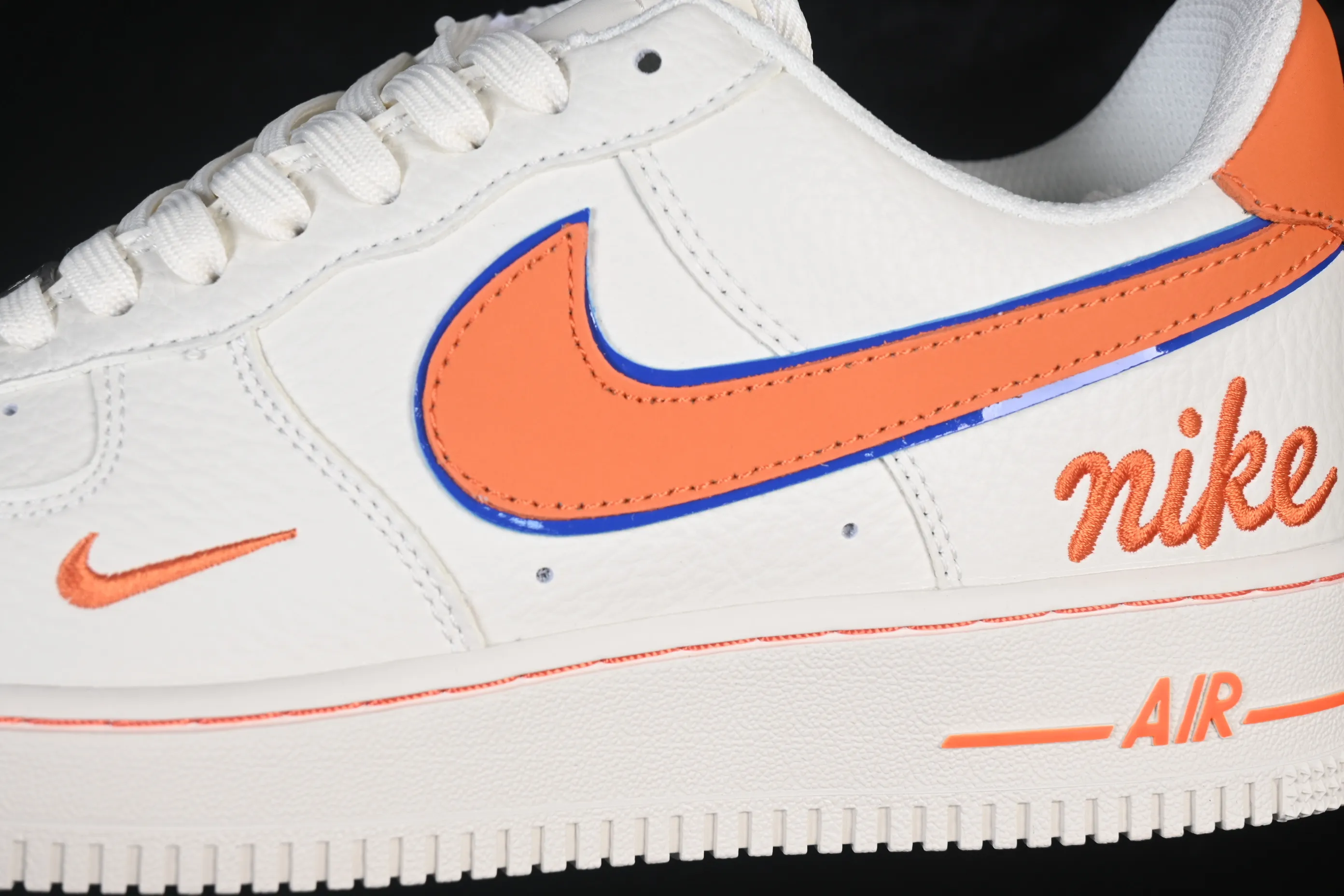 All Categories Nk Air Force 1 Air Force Series Nk Air Force 1 Low Air Force Low Nike Air Force 1'07 Low Milk White Orange Blue Air Force One Low Casual Shoes NH0601-542